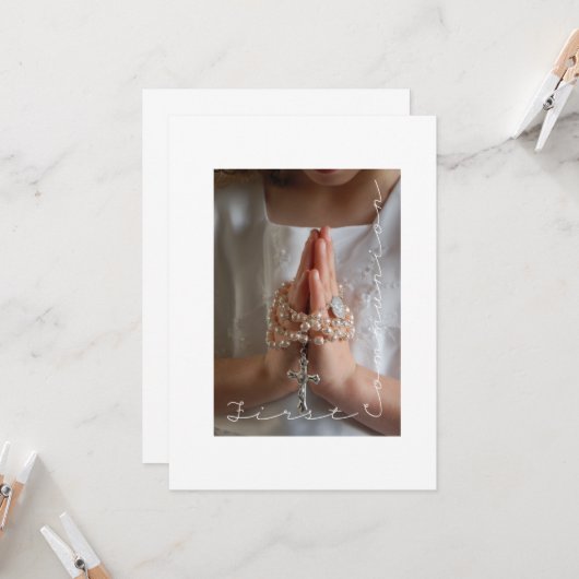 最初聖餐カード カード (正面/裏面インサイチュ)