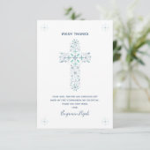 最初聖餐式のサンキューカード-カスタムなノート サンキューカード (スタンド正面)