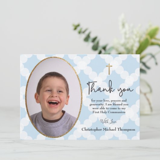 最初聖餐式の写真は感謝していしています サンキューカード