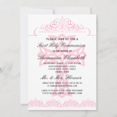 最初聖餐式の十字の招待状を飾って下さい 招待状 (正面)