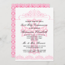 最初聖餐式の十字の招待状を飾って下さい