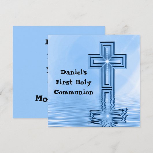 最初聖餐式の招待状 招待状 (正面/裏面)