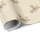 最初聖餐式の聖餐杯のカトリック教徒の花 ラッピングペーパー (ロールコーナー)