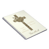 最初聖餐式の金十字のゲストブック ノートブック (右側)