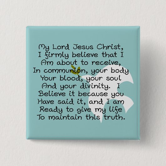 最初聖餐式日のギフト 缶バッジ (正面)