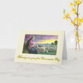 最初聖餐式-お祝いのために- カード (黄色い花)