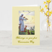 最初聖餐式-お祝いのために- カード (黄色い花)