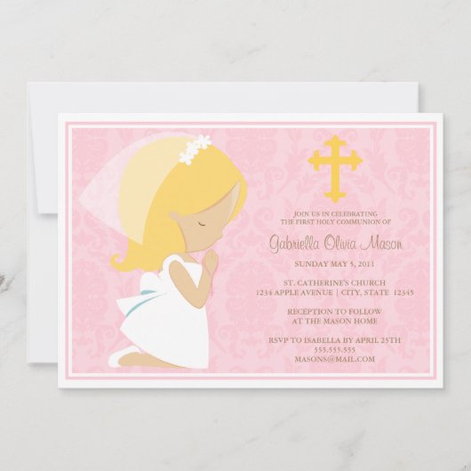 最初聖餐式|の招待状 招待状 (正面)