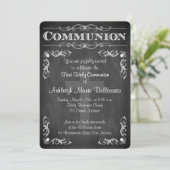 最初聖餐式|の黒板|の十字|スクロール 招待状 (スタンド正面)