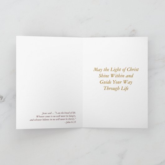 最初聖餐式 カード (内部)