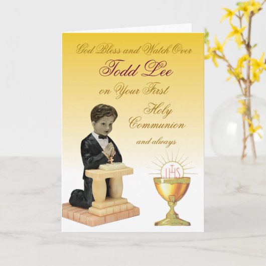 最初聖餐式 カード (黄色い花)