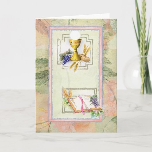 最初聖餐式、確認 カード (正面)