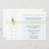 最初聖餐-男の子 招待状 (正面/裏面)