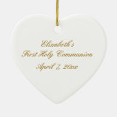 最初聖餐Commerative セラミックオーナメント (裏面)