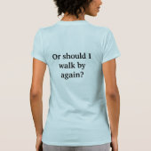 最初視力で愛で信じますか。 Tシャツ (裏面)