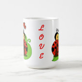 最初視力の愛 コーヒーマグカップ (中央)