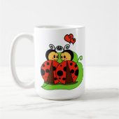 最初視力の愛 コーヒーマグカップ (左)