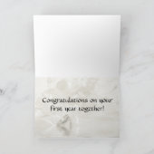 最初記念日のセピア色カード カード (内部)