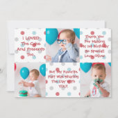 最初誕生日のサンキューカード サンキューカード (正面)