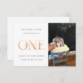 最初誕生日のサンキューカード サンキューカード (正面/裏面)