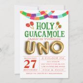 最初誕生日のフェスタ 招待状 (正面)