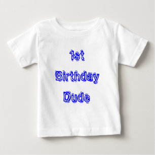 最初誕生日のワイシャツ ベビーTシャツ
