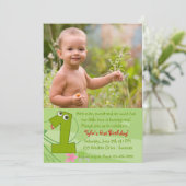 最初誕生日の写真の招待状 招待状 (スタンド正面)