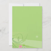 最初誕生日の写真の招待状 招待状 (裏面)