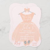 最初誕生日の招待 招待状 (正面/裏面)