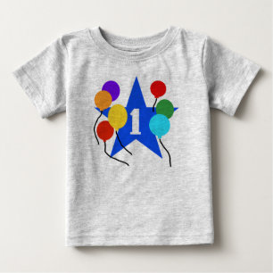 最初誕生日の星 ベビーTシャツ