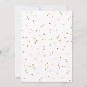 最初誕生日の水彩画のケーキ 招待状 (裏面)