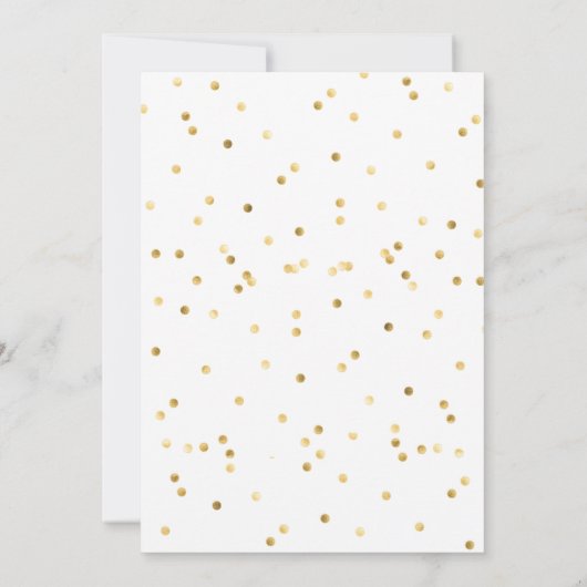 最初誕生日の水彩画のケーキ 招待状 (裏面)