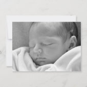 最初誕生日の男の赤ちゃんのフォーマルな招待状 招待状 (裏面)