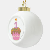 最初誕生日の記念品 セラミックボールオーナメント (右)
