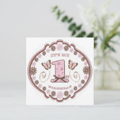 最初誕生日のNeapolitan蝶 招待状 (スタンド正面)
