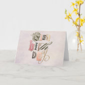 "最初誕生日"のお洒落な手紙 カード (黄色い花)