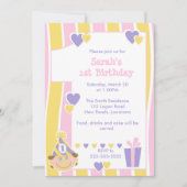 最初誕生日 招待状 (正面)