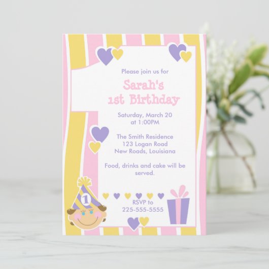 最初誕生日 招待状 (スタンド正面)