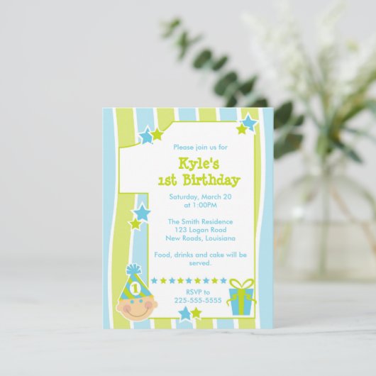 最初誕生日 招待状 (スタンド正面)