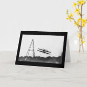 最初軍隊の平らな飛行、Orvilleライト1909年 カード (黄色い花)