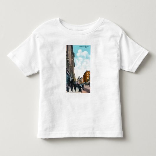 最初道からの北の眺め トドラーTシャツ (正面)