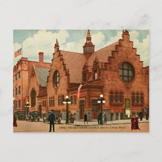 最初長老派教会ヒューストンのTXの郵便はがき ポストカード (正面)