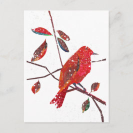 最初雪の休暇の季節 シーズンポストカード