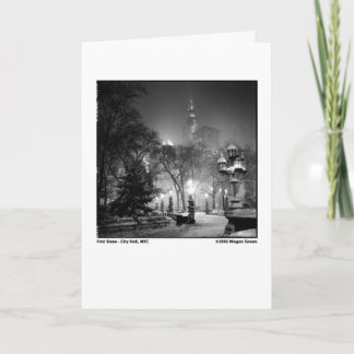 最初雪-市役所、NYC カード