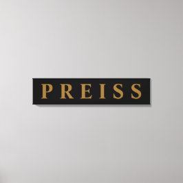 最初/ファミリ/姓キャンバス印刷 キャンバスプリント