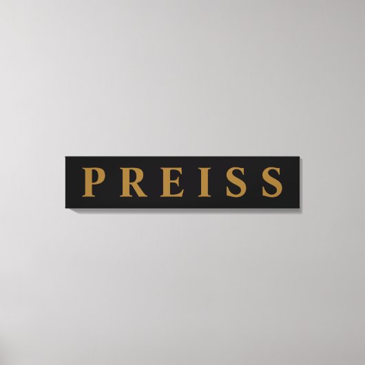 最初/ファミリ/姓キャンバス印刷 キャンバスプリント (正面)