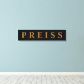 最初/ファミリ/姓キャンバス印刷 キャンバスプリント (インサイチュ (ウッドフロア))