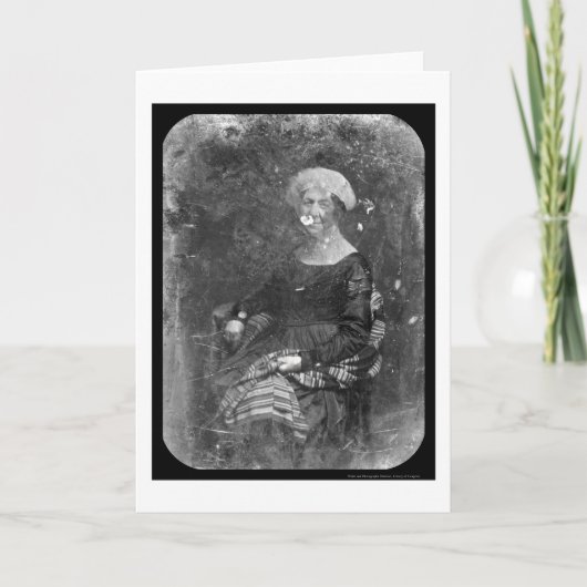 最初Dolleyマディソン女性銀板写真1848年 カード (正面)