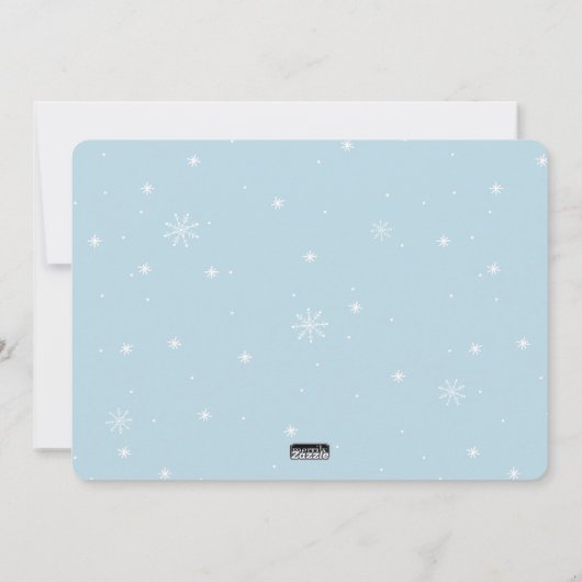 最初Noelのメリークリスマスの休日の写真カード シーズンカード (裏面)