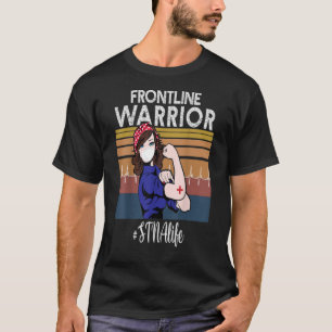 最前線の戦士STNA州が看護助手試験 Tシャツ